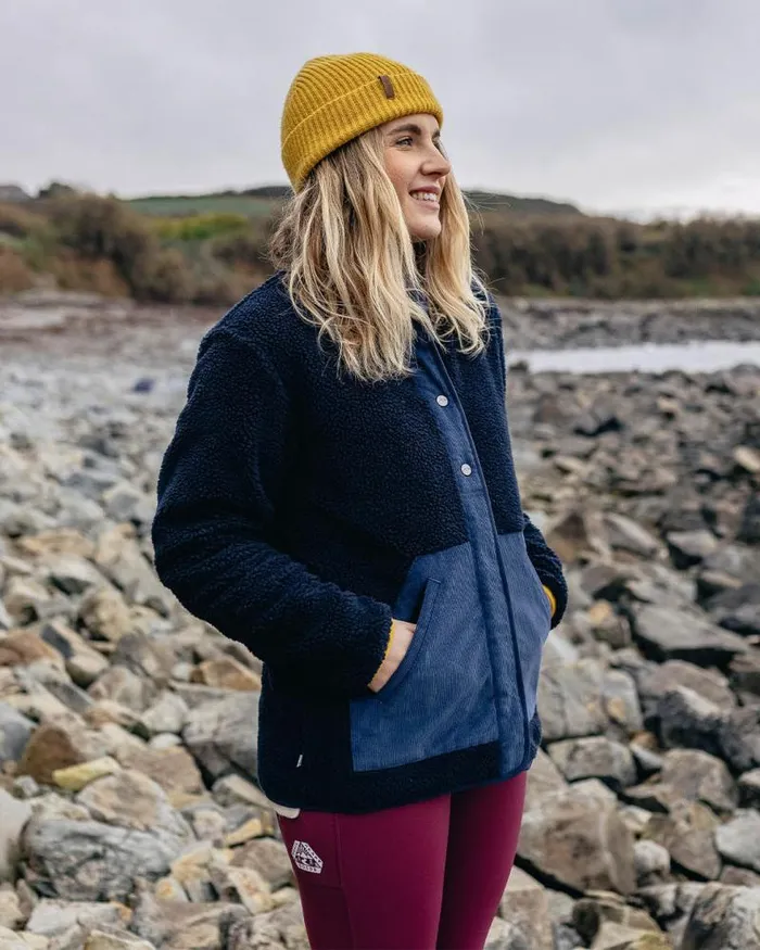 Passenger Tops Clover Recycled DeepPile Sherpa Fleece Deep Navy Deep Navy 8211 Women