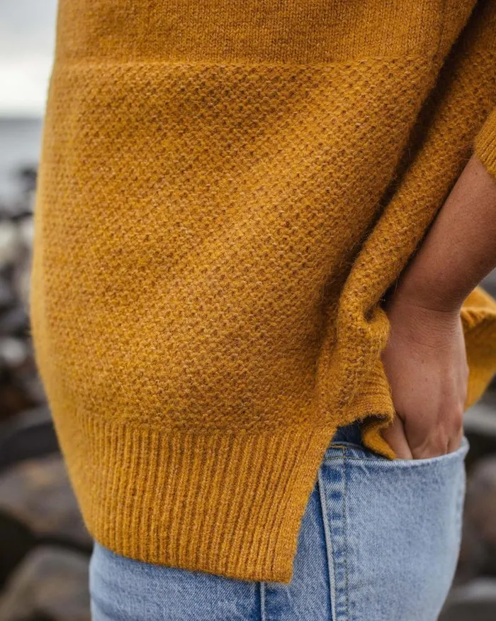 Passenger Tops Cove Recycled Knitted Jumper Amber Gold Amber Gold 8211 Women