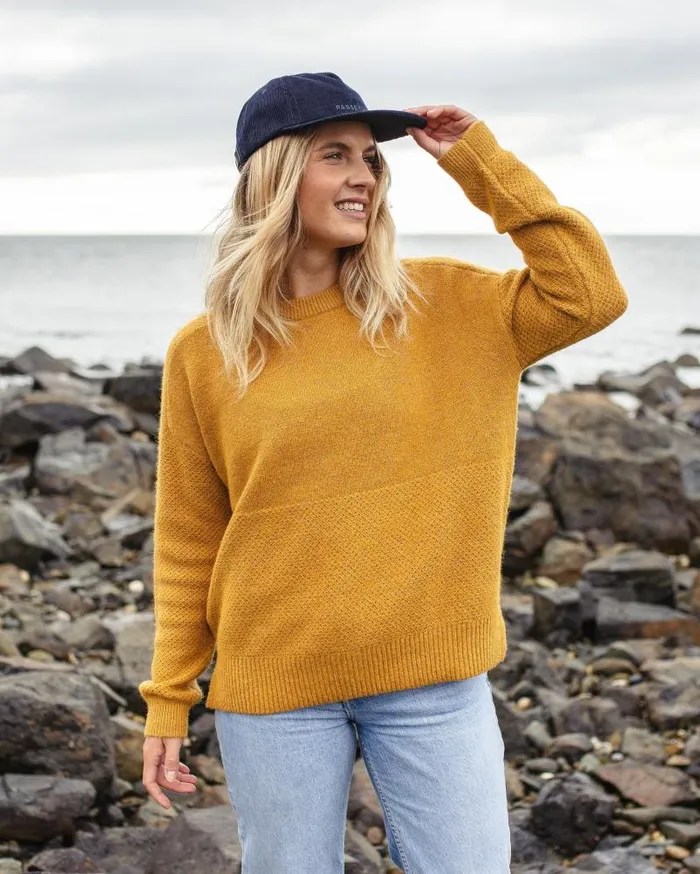 Passenger Tops Cove Recycled Knitted Jumper Amber Gold Amber Gold 8211 Women