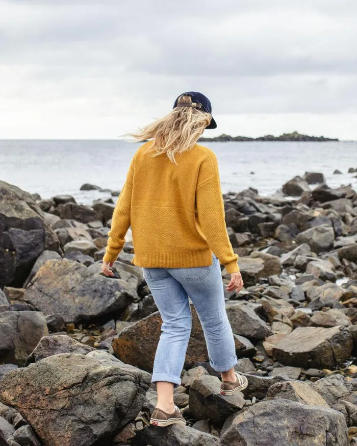Passenger Tops Cove Recycled Knitted Jumper Amber Gold Amber Gold 8211 Women