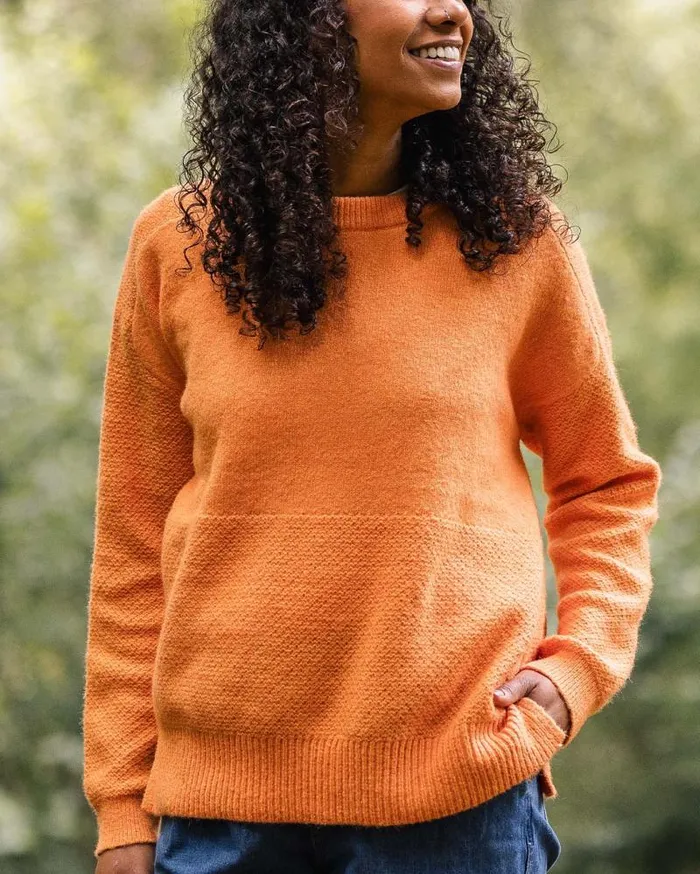 Passenger Tops Cove Recycled Knitted Jumper Apricot Apricot 8211 Women