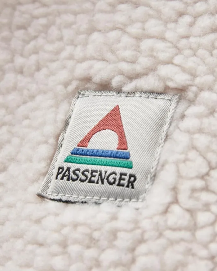 Passenger Tops Create Recycled DeepPile Sherpa Fleece Blue Fog Blue Fog 8211 Women