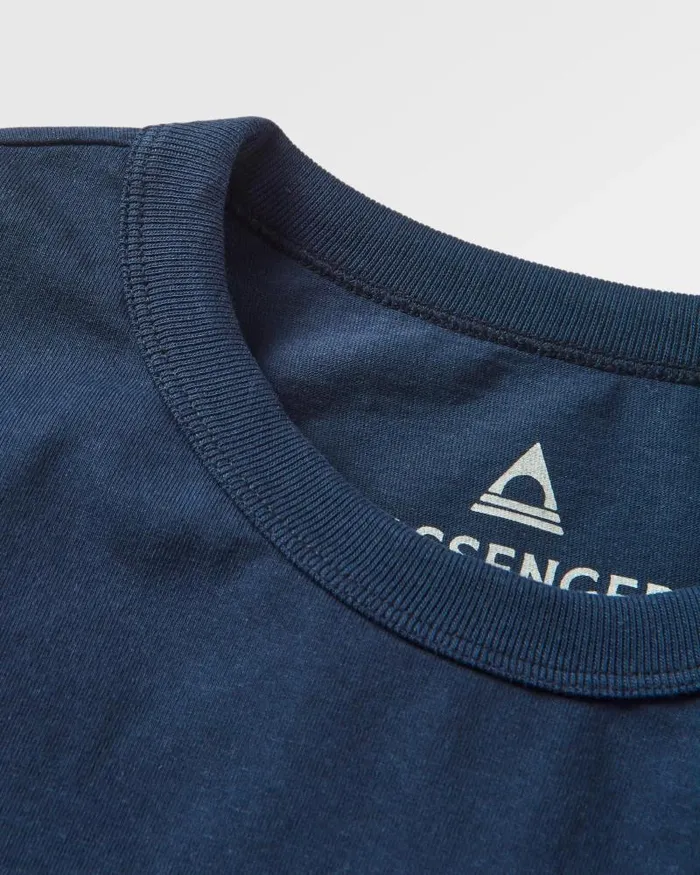 Passenger Tops Distance Recycled Relaxed Fit LS TShirt Deep Navy Deep Navy 8211 Men