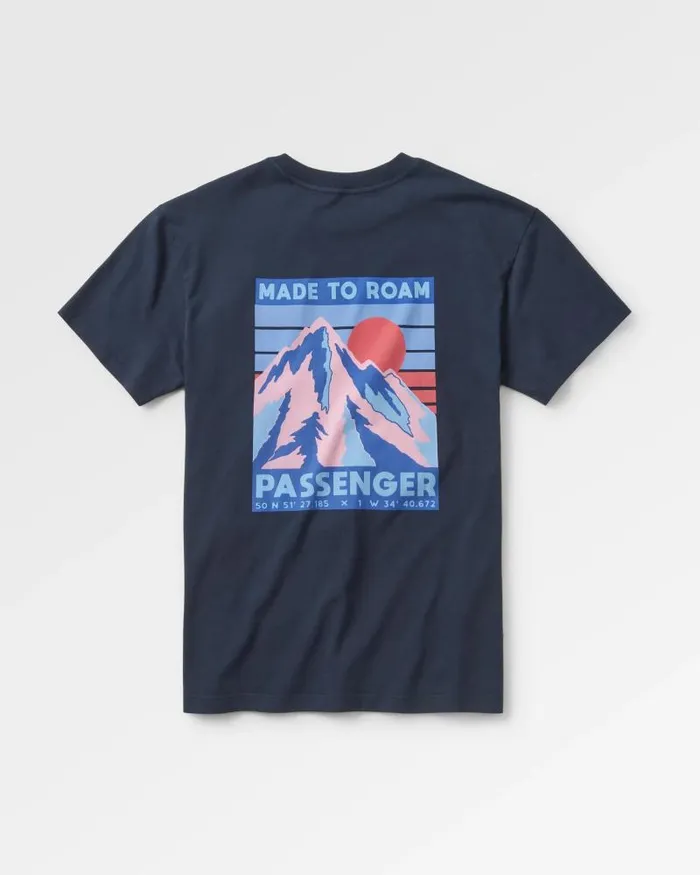 Passenger Tops Distance Recycled Relaxed Fit TShirt Deep Navy Deep Navy 8211 Men Passenger Tops Distance Recycled Relaxed Fit TShirt Deep Navy Deep Navy 8211 Men