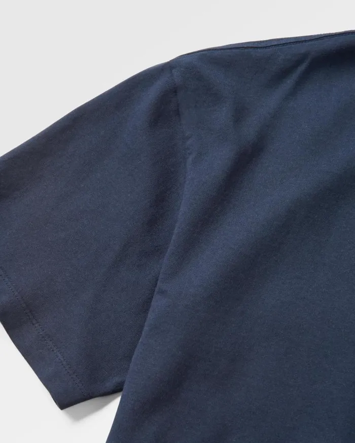 Passenger Tops Distance Recycled Relaxed Fit TShirt Deep Navy Deep Navy 8211 Men
