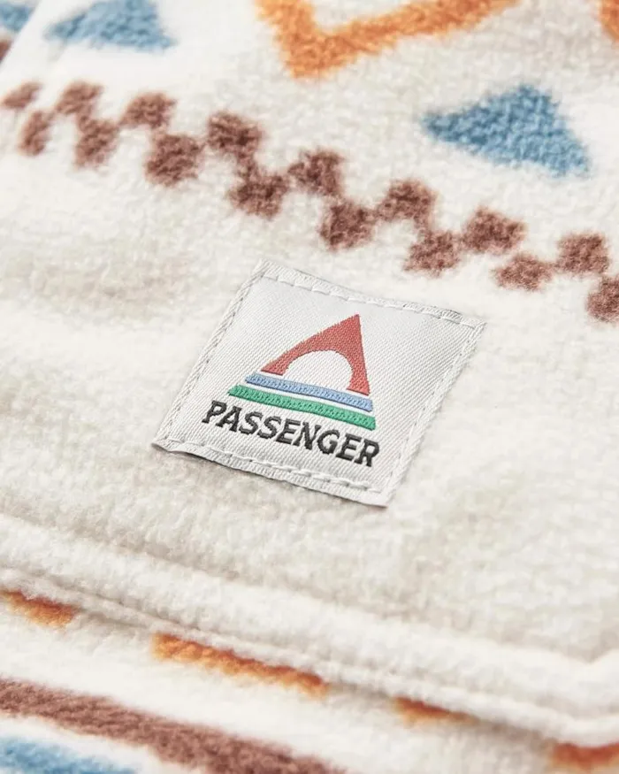 Passenger Tops East Recycled Polar Oversized Shirt Homespun Stripe Sunrise Orange Homespun Stripe Sunrise Orange 8211 Women