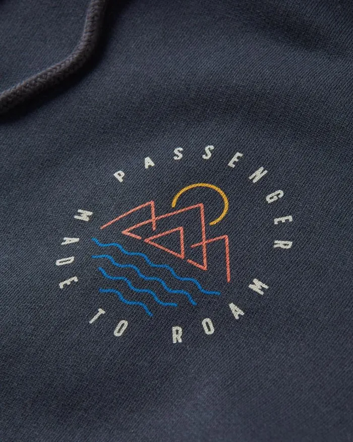 Passenger Tops Escapism Recycled Cotton Hoodie Black Black 8211 Men