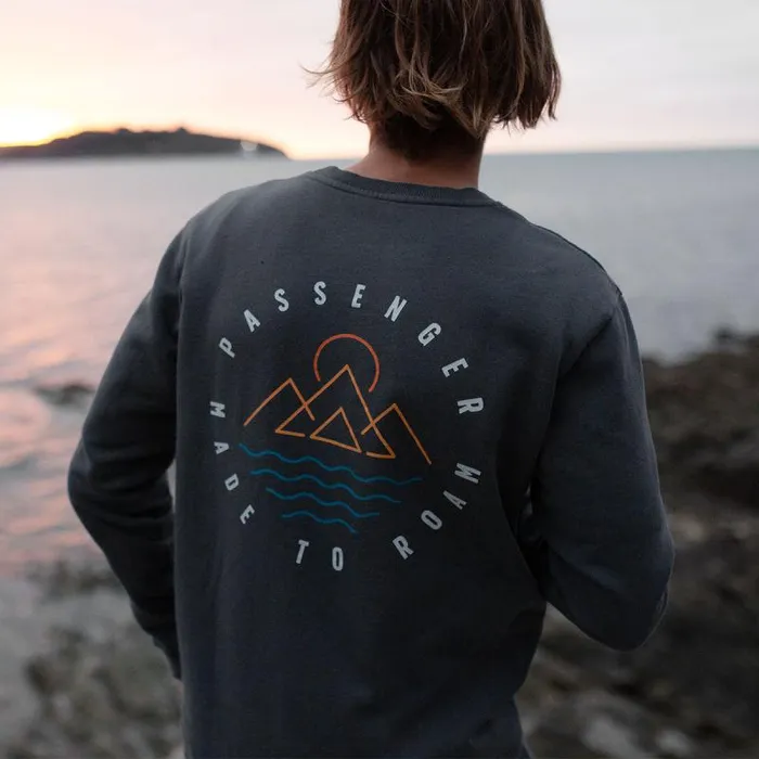 Passenger Tops Escapism Recycled Sweatshirt Faded Black Faded Black 8211 Men