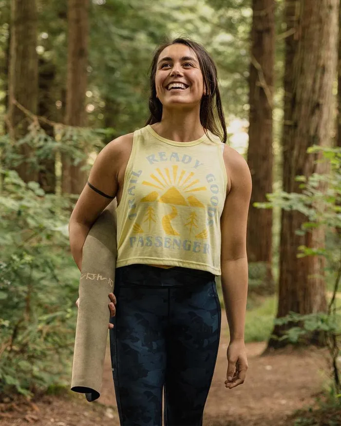 Passenger Tops Exhale Active Recycled Vest Hazy Yellow Hazy Yellow 8211 Women