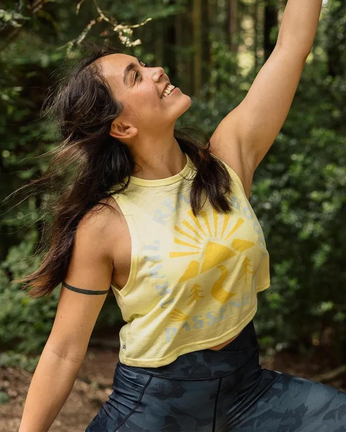 Passenger Tops Exhale Active Recycled Vest Hazy Yellow Hazy Yellow 8211 Women