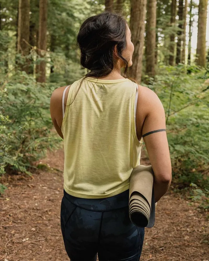 Passenger Tops Exhale Active Recycled Vest Hazy Yellow Hazy Yellow 8211 Women