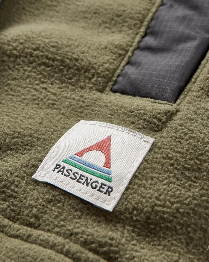 Passenger Tops Firelight Sherpa Lined Overshirt Khaki Khaki 8211 Men