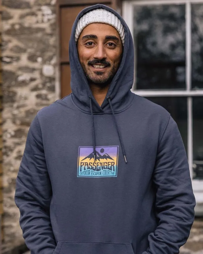 Passenger Tops Grounded Organic Cotton Hoodie Charcoal Charcoal 8211 Men