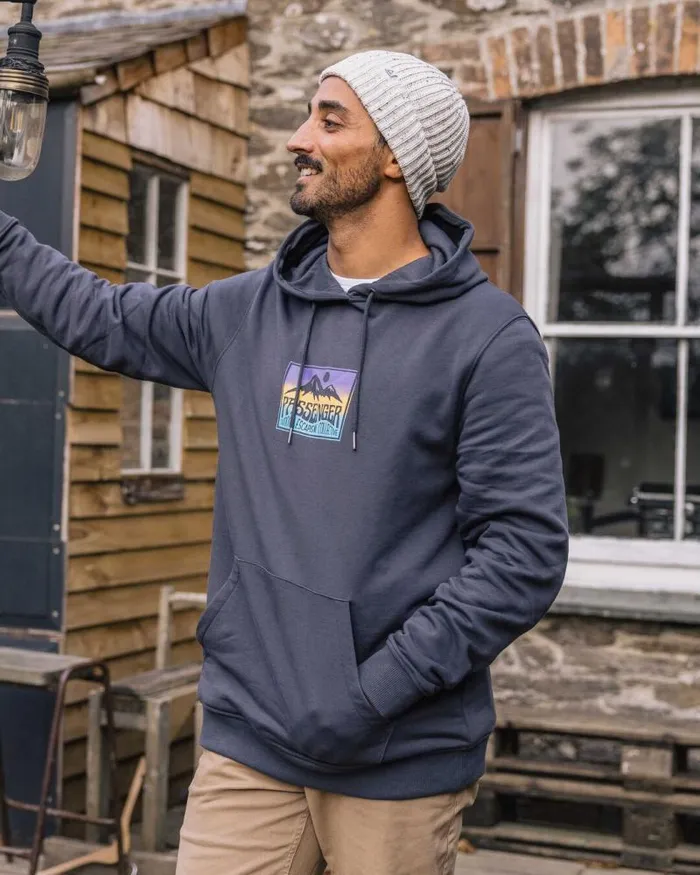 Passenger Tops Grounded Organic Cotton Hoodie Charcoal Charcoal 8211 Men