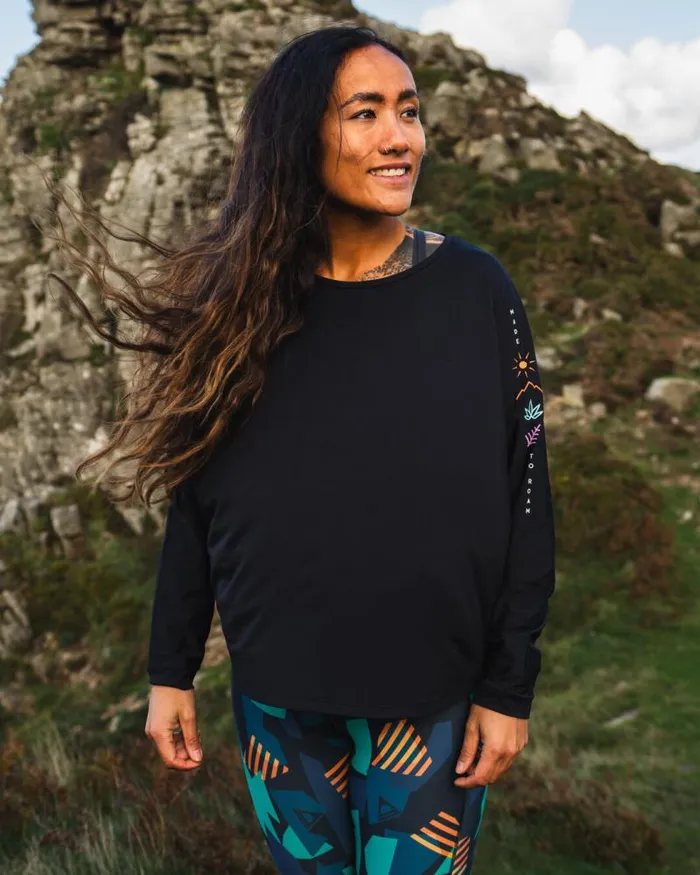 Passenger Tops Hatha Recycled Active Top Black Black 8211 Women