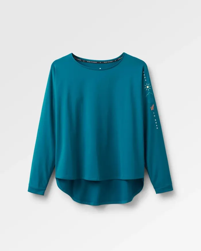 Passenger Tops Hatha Recycled Active Top Blue Steel Blue Steel 8211 Women