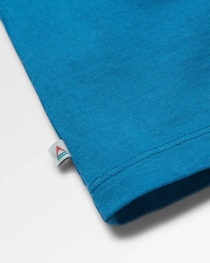 Passenger Tops Heritage Recycled Relaxed Fit LS TShirt Blue Steel Blue Steel 8211 Men