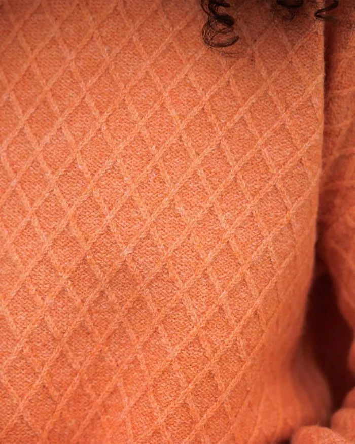 Passenger Tops Hinterland Recycled Knitted Jumper Apricot Apricot 8211 Women