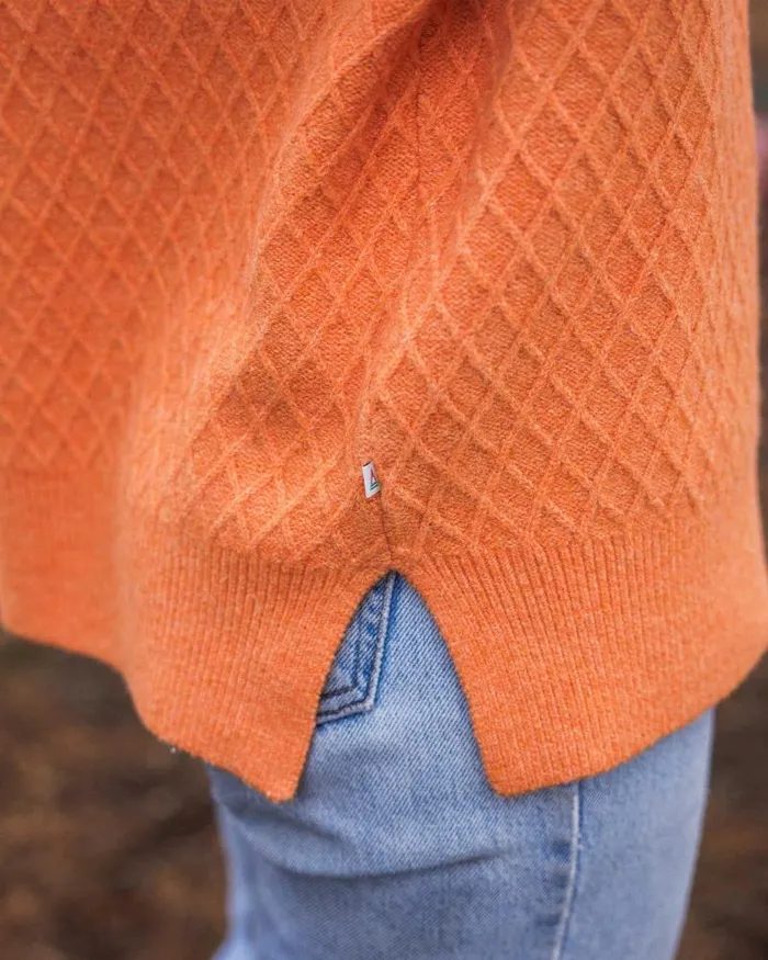 Passenger Tops Hinterland Recycled Knitted Jumper Apricot Apricot 8211 Women