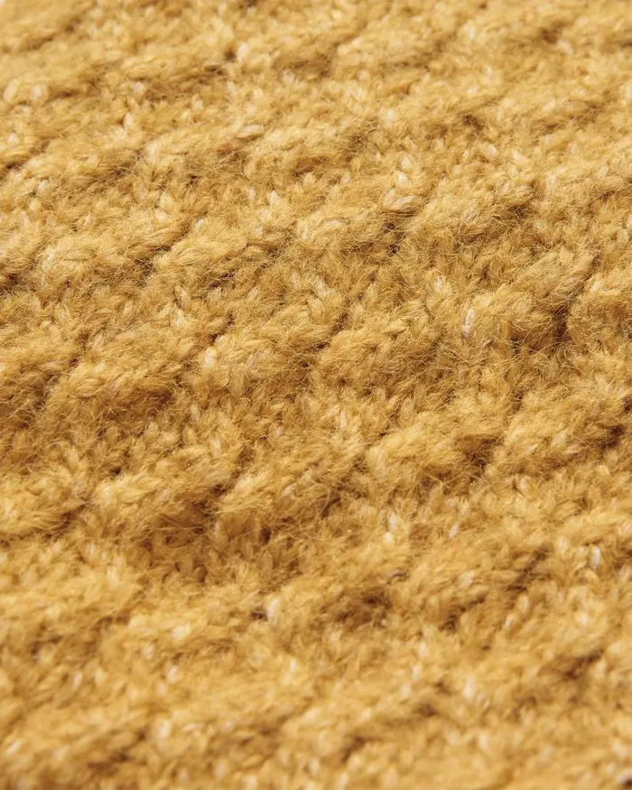 Passenger Tops Homey Recycled Knitted Cable Cardigan Mustard Gold Mustard Gold 8211 Women