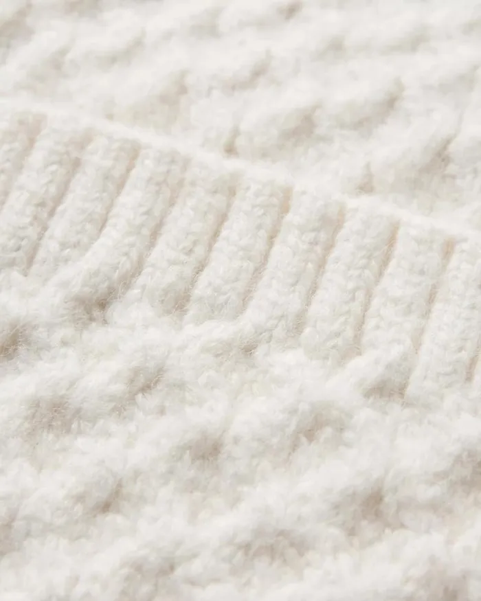 Passenger Tops Homey Recycled Knitted Cable Cardigan Off White Off White 8211 Women