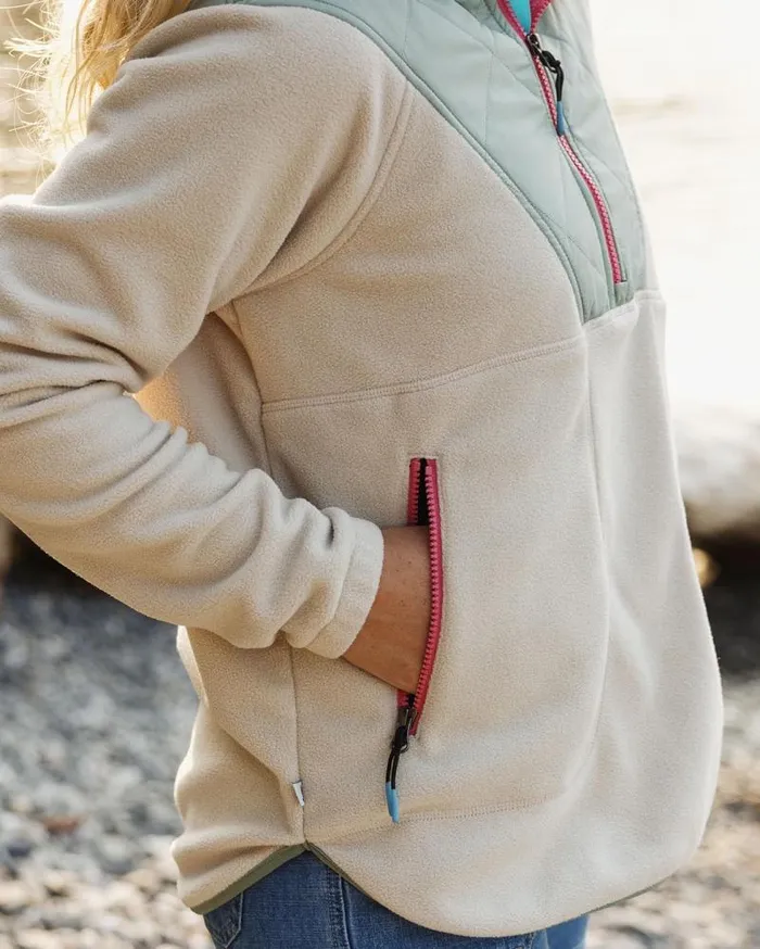Passenger Tops Juana Recycled Polar Hooded Fleece Oatmeal Oatmeal 8211 Women