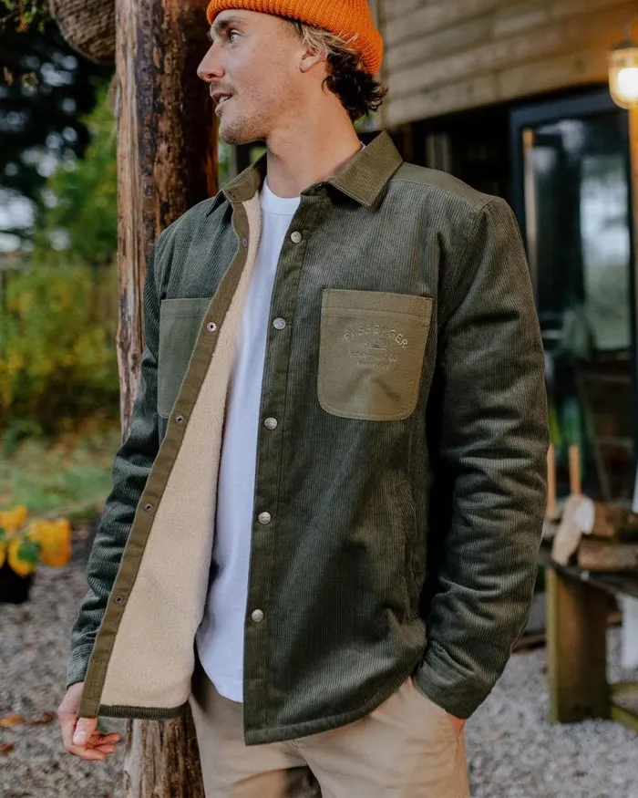 Passenger Tops Kodiak Sherpa Lined Cord Overshirt Dusty Olive Dusty Olive 8211 Men Passenger Tops Kodiak Sherpa Lined Cord Overshirt Dusty Olive Dusty Olive 8211 Men