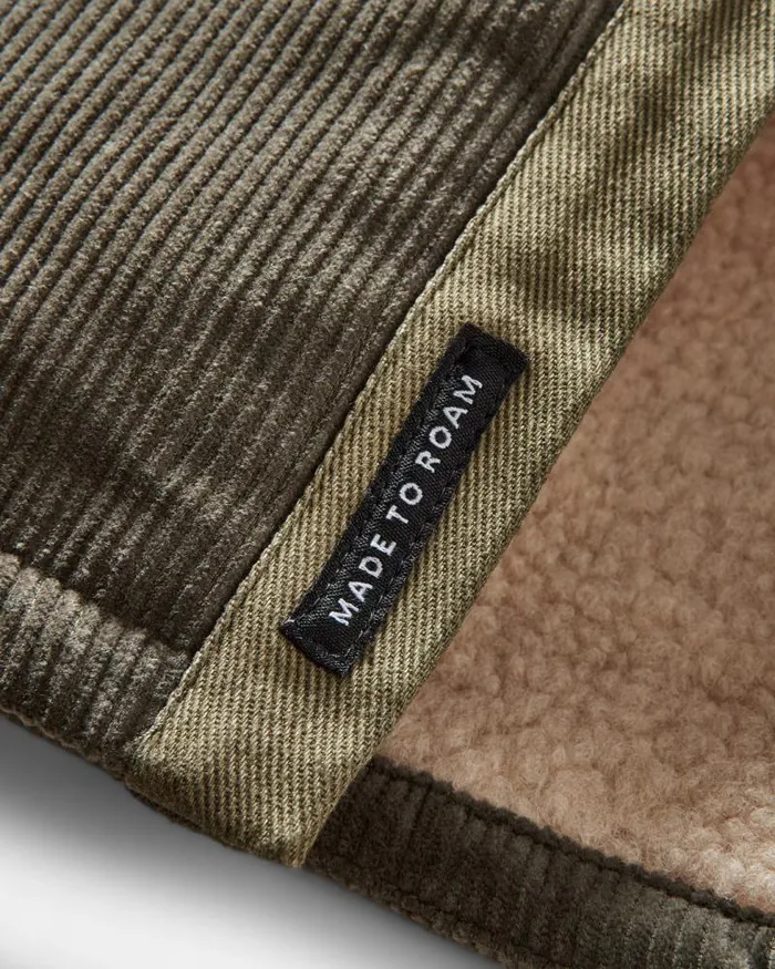 Passenger Tops Kodiak Sherpa Lined Cord Overshirt Dusty Olive Dusty Olive 8211 Men