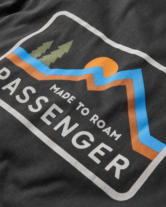 Passenger Tops Made To Roam Recycled Cotton TShirt Black Black 8211 Men