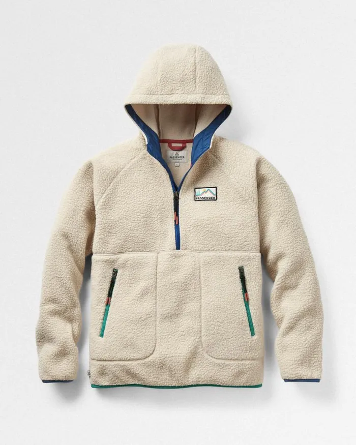 Passenger Tops Maine 20 12 Zip Recycled Sherpa Fleece Oatmeal Oatmeal 8211 Women