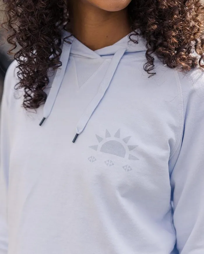 Passenger Tops Mindful Recycled Cotton Hoodie Pale Blue Pale Blue 8211 Women