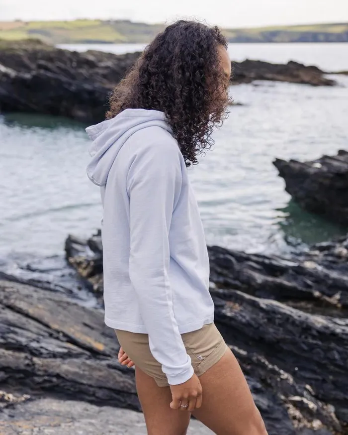 Passenger Tops Mindful Recycled Cotton Hoodie Pale Blue Pale Blue 8211 Women