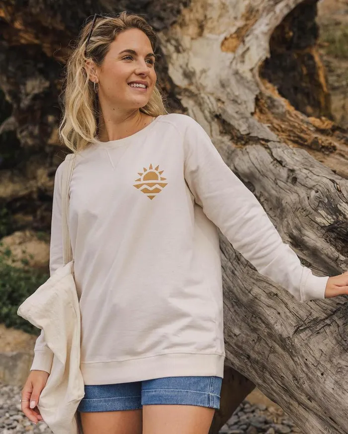 Passenger Tops Mystic Recycled Cotton Sweatshirt Birch Birch 8211 Women