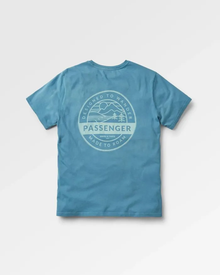 Passenger Tops Odyssey Recycled Cotton TShirt Provincial Blue Provincial Blue 8211 Men
