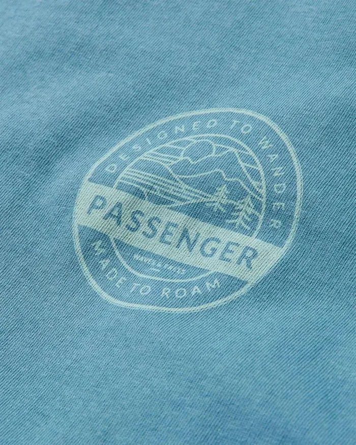 Passenger Tops Odyssey Recycled Cotton TShirt Provincial Blue Provincial Blue 8211 Men