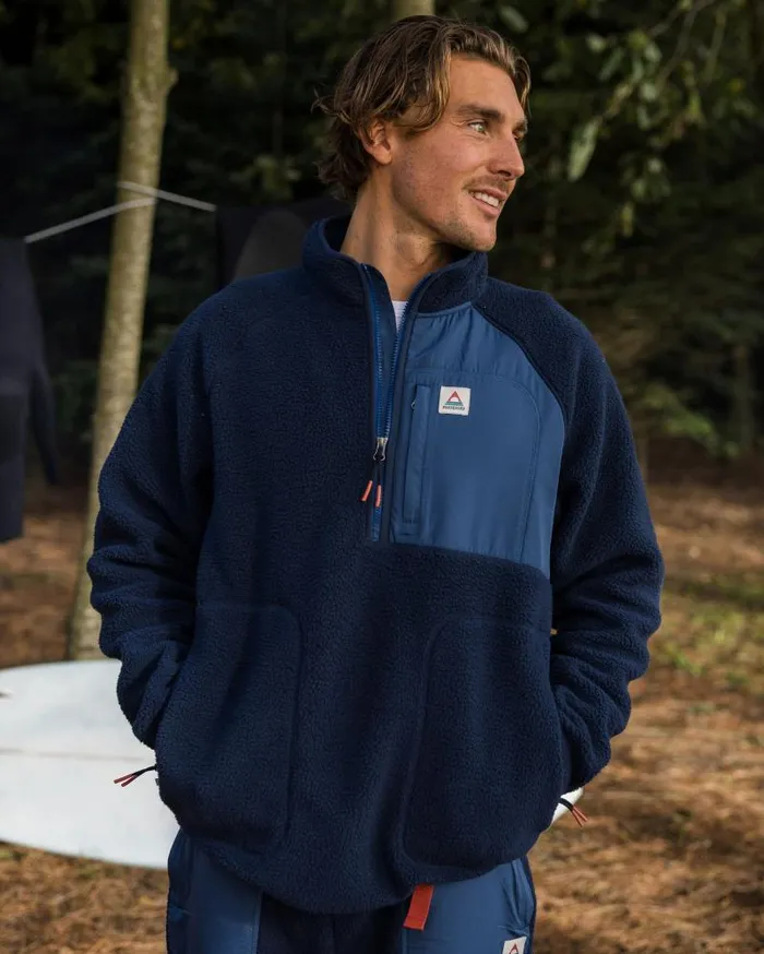 Passenger Tops Offgrid 20 12 Zip Recycled Sherpa Fleece Rich Navy Rich Navy 8211 Men