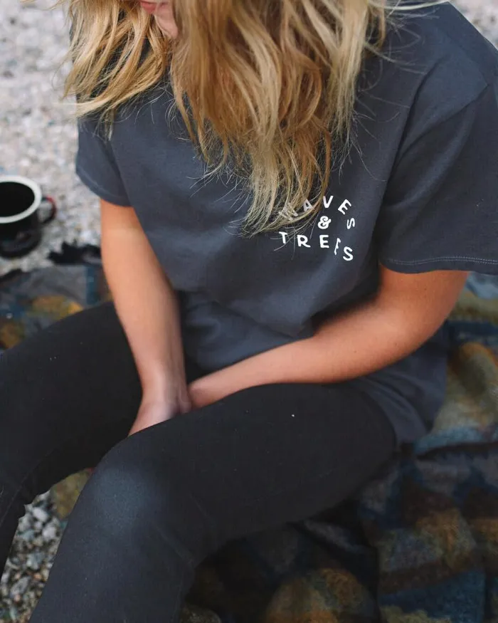 Passenger Tops Penida TShirt Charcoal Charcoal 8211 Women