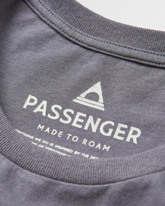 Passenger Tops Penida TShirt Charcoal Charcoal 8211 Women
