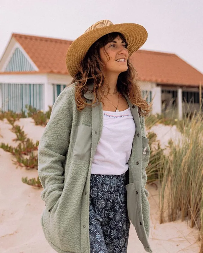Passenger Tops Rappel Recycled Sherpa Oversized Shirt Pistachio Pistachio 8211 Women