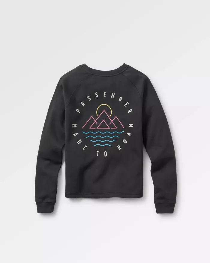 Passenger Tops Remote Recycled Cotton Sweatshirt Black Black 8211 Women