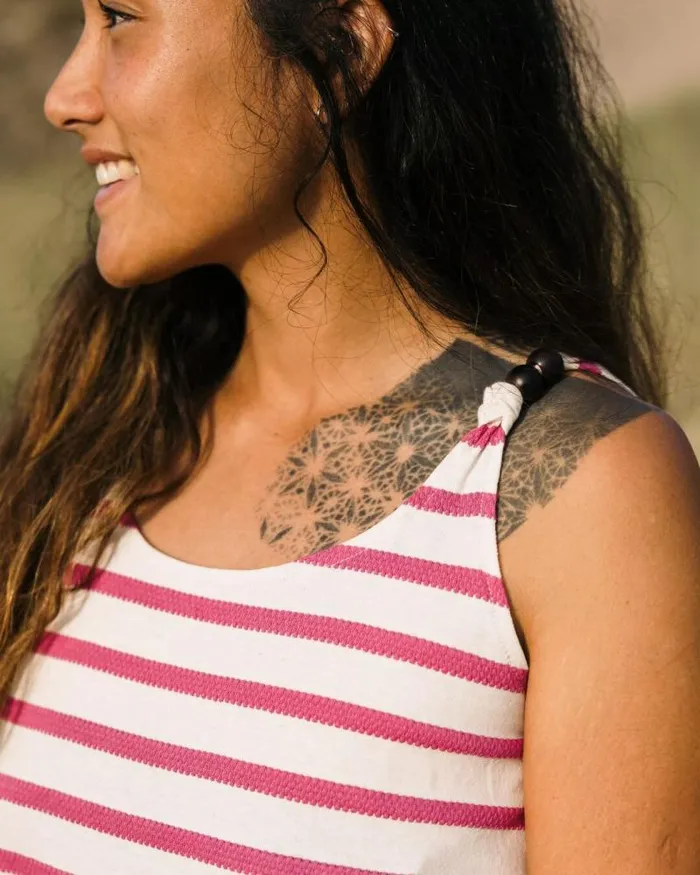 Passenger Tops Sage Stripe Vest Fuchsia Fuchsia 8211 Women