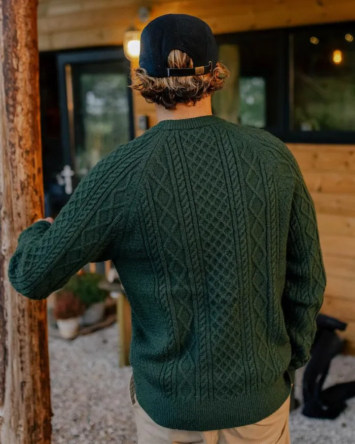 Passenger Tops Sandbar Cable Knitted Jumper Fir Tree Fir Tree 8211 Men