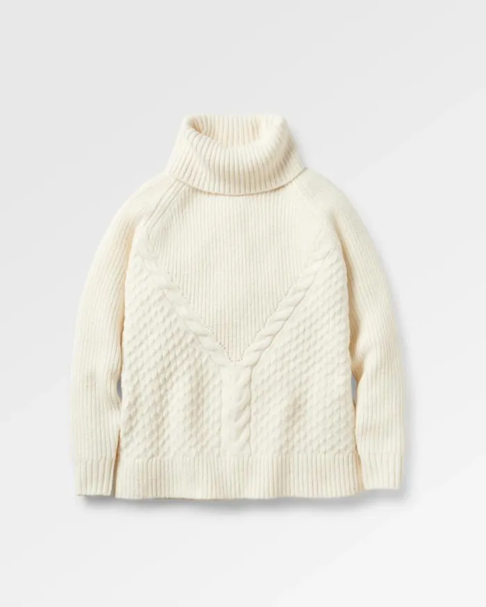 Passenger Tops Snuggle Recycled Knitted Polo Neck Off White Off White 8211 Women Passenger Tops Snuggle Recycled Knitted Polo Neck Off White Off White 8211 Women