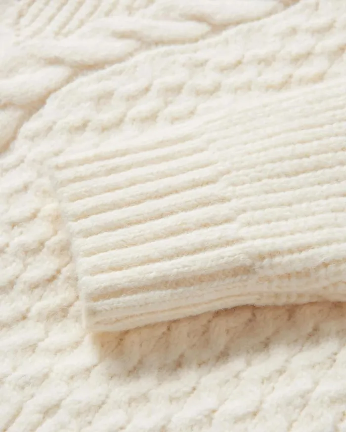 Passenger Tops Snuggle Recycled Knitted Polo Neck Off White Off White 8211 Women