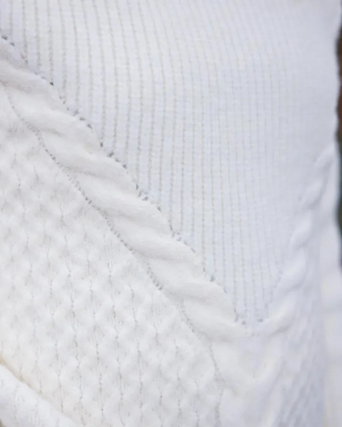 Passenger Tops Snuggle Recycled Knitted Polo Neck Off White Off White 8211 Women