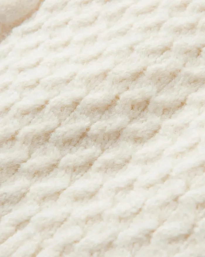Passenger Tops Snuggle Recycled Knitted Polo Neck Off White Off White 8211 Women