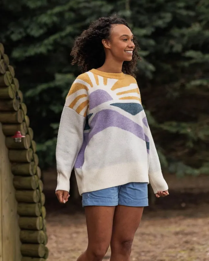 Passenger Tops Sunsets Recycled Oversized Knitted Jumper Marshmallow Marshmallow 8211 Women Passenger Tops Sunsets Recycled Oversized Knitted Jumper Marshmallow Marshmallow 8211 Women