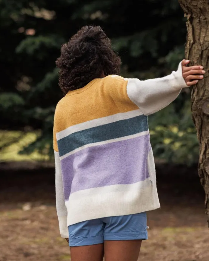 Passenger Tops Sunsets Recycled Oversized Knitted Jumper Marshmallow Marshmallow 8211 Women