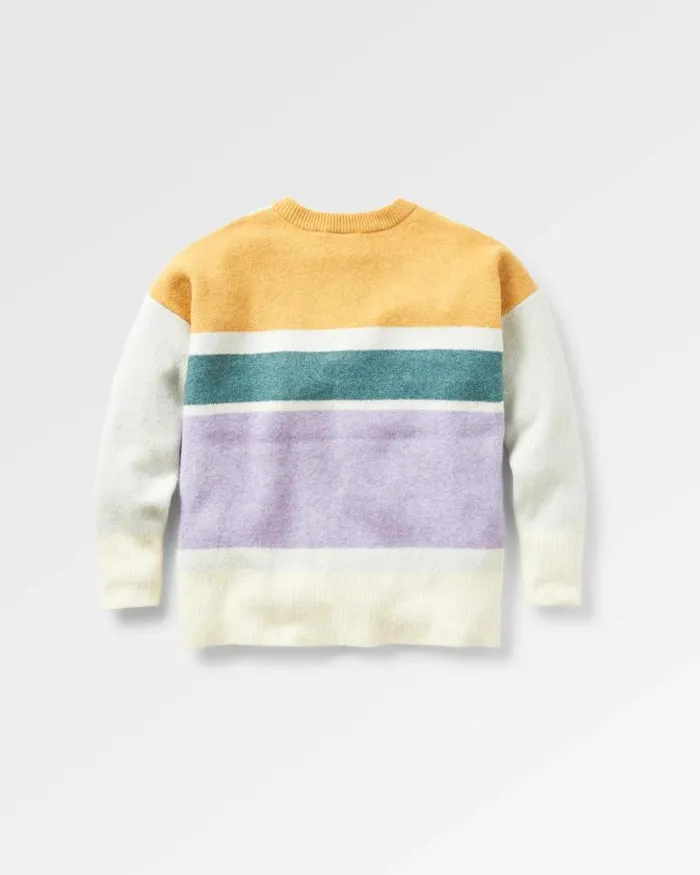 Passenger Tops Sunsets Recycled Oversized Knitted Jumper Marshmallow Marshmallow 8211 Women