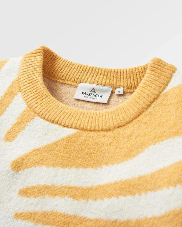 Passenger Tops Sunsets Recycled Oversized Knitted Jumper Marshmallow Marshmallow 8211 Women